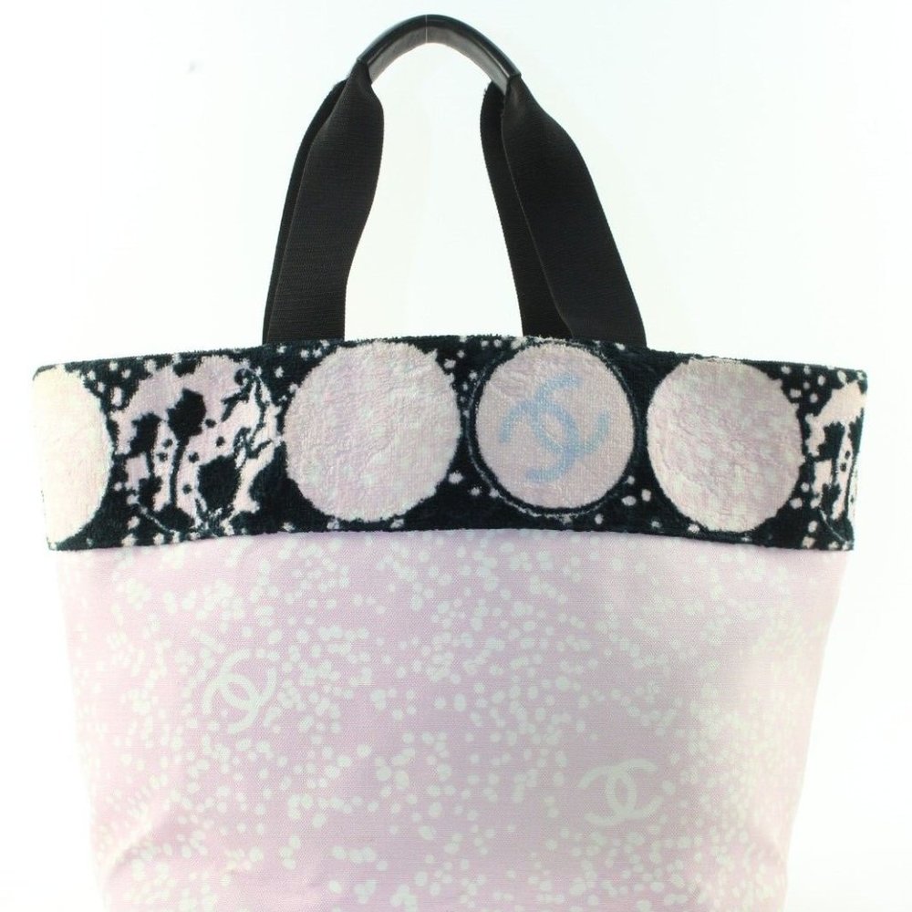 Chanel CC Logo Pink x Black Tote 1CK1226K